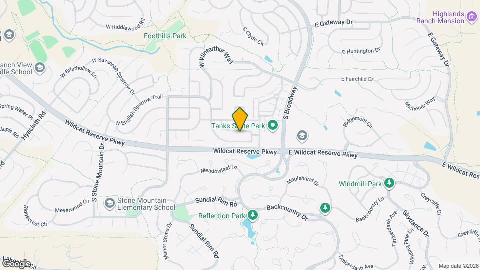 372 W English Sparrow Dr Map and Location Details