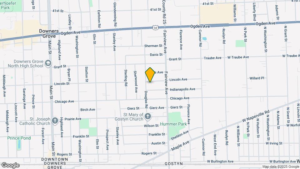 501 Lincoln Ave Map and Location Details