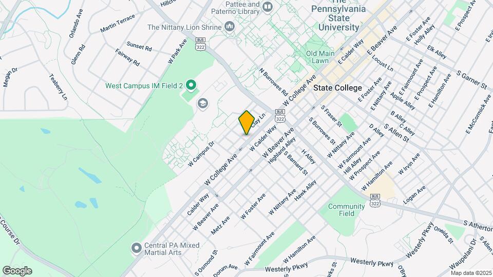 533 W College Ave Mapa y Detalles de la Ubicación