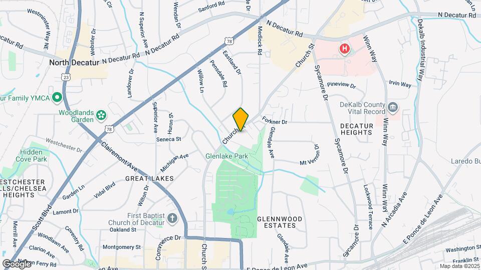 1225 Church St Map and Location Details