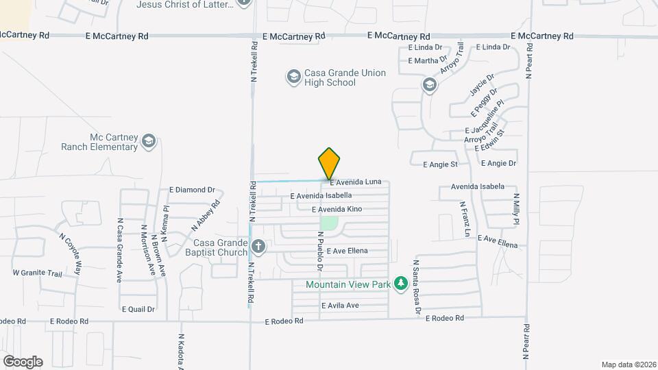 1207 E Avenida Luna Map and Location Details