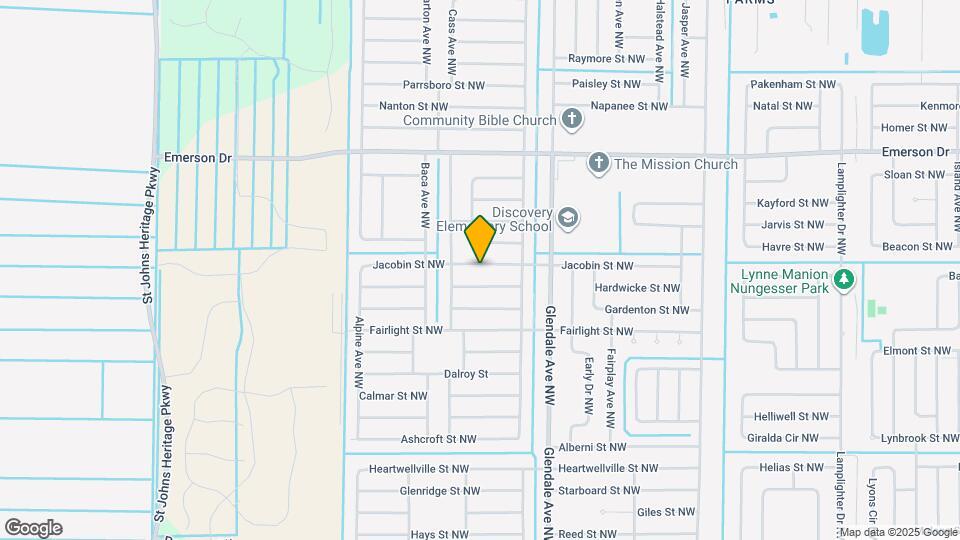 1756 Jacobin St NW Mapa y Detalles de la Ubicación