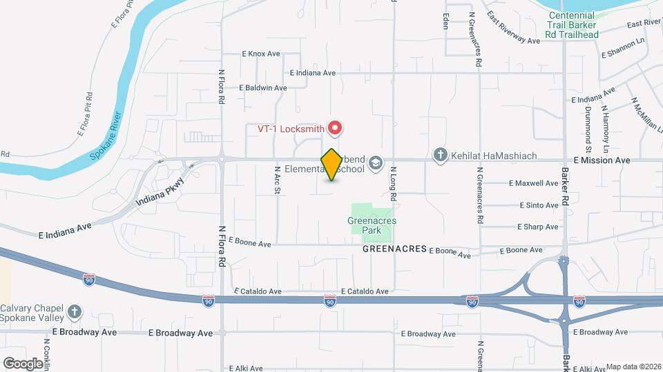 17611 E Maxwell Ave Map and Location Details