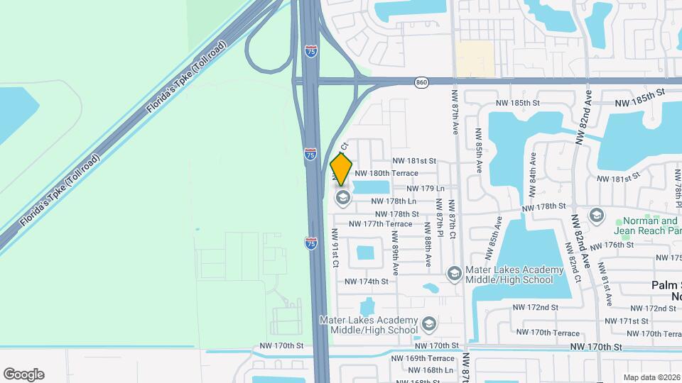 17911 NW 91st Ct Map and Location Details