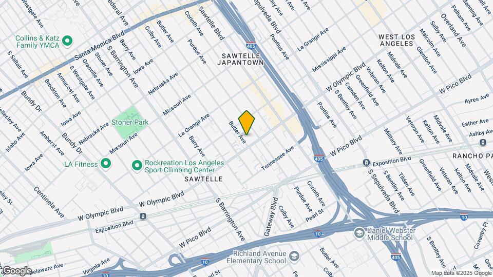 On Butler Mapa y Detalles de la Ubicación
