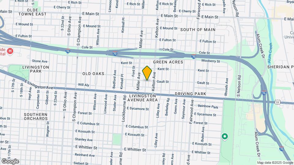 1411-1421 Gault St Mapa y Detalles de la Ubicación