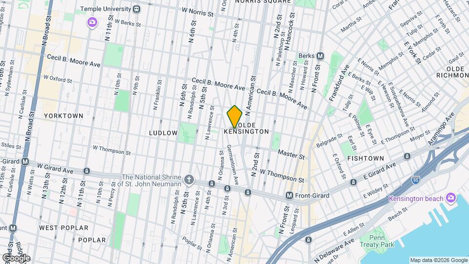 1432 N Cadwallader St, Unit #2 Map and Location Details