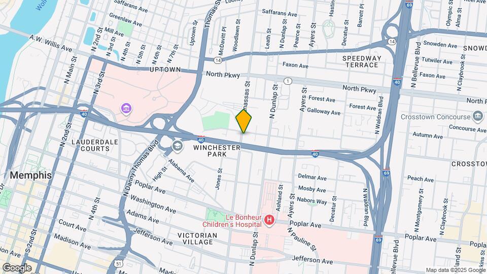 384 N Manassas St Map and Location Details