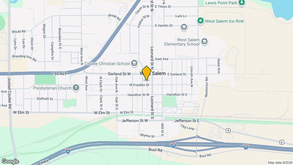 126 W Franklin St Map and Location Details