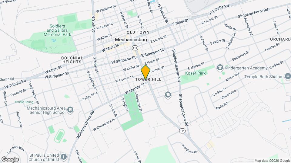 418-420 S Market St Map and Location Details