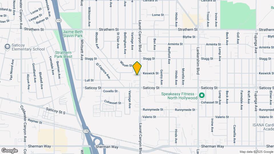 7645 Laurel Canyon Blvd Map and Location Details