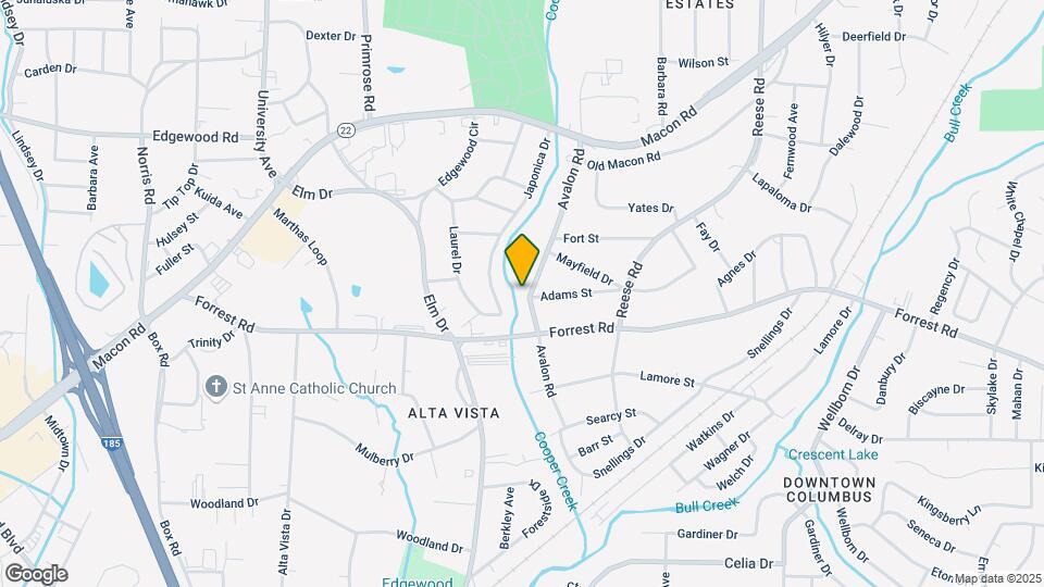 2303 Avalon Rd Map and Location Details
