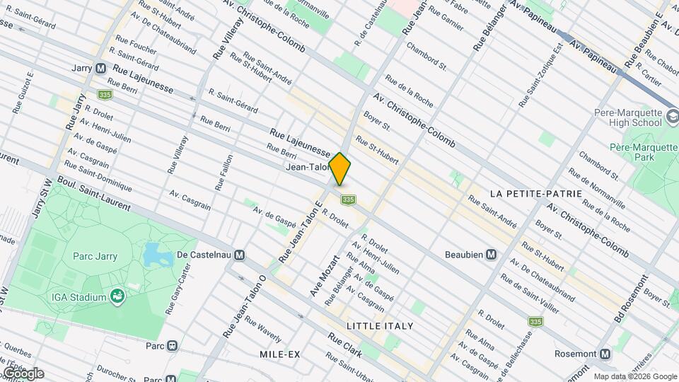 7095-7099 Saint-Denis Rue Map and Location Details