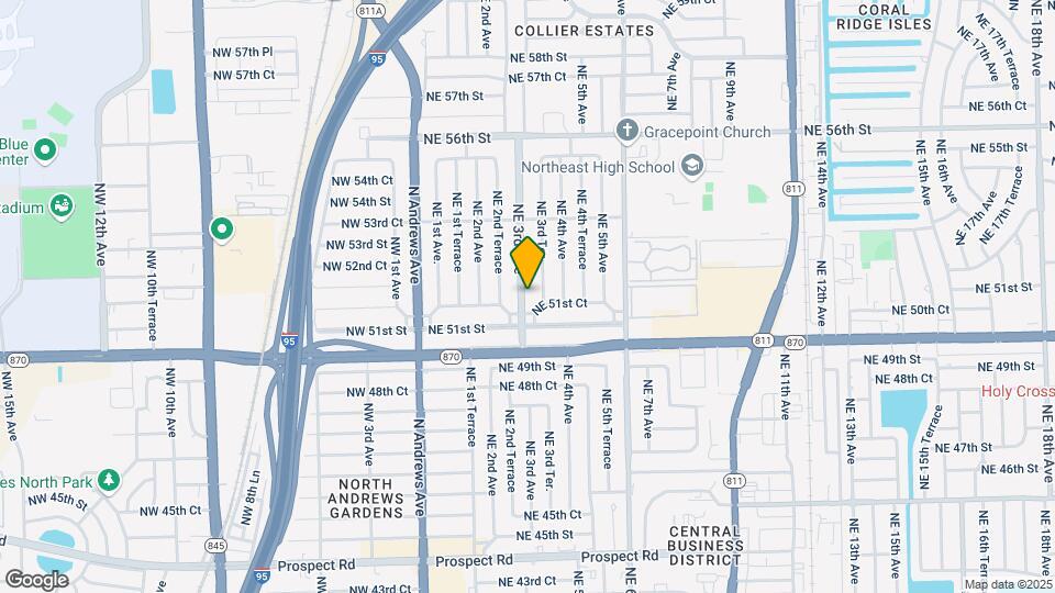5140 NE 3rd Ave Map and Location Details