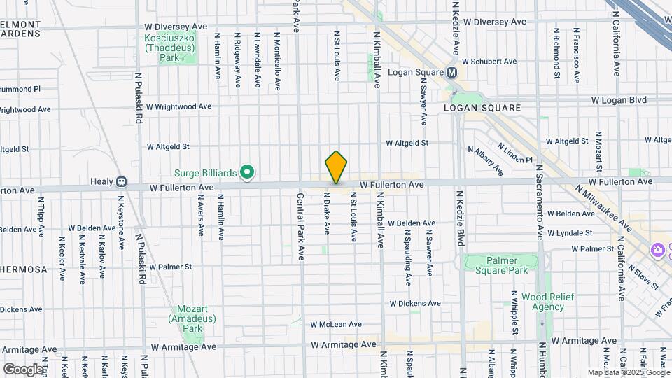 3525 W Fullerton Ave Map and Location Details