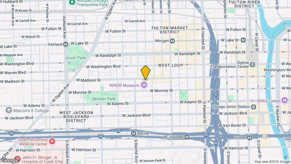 1133 W Madison St Map and Location Details