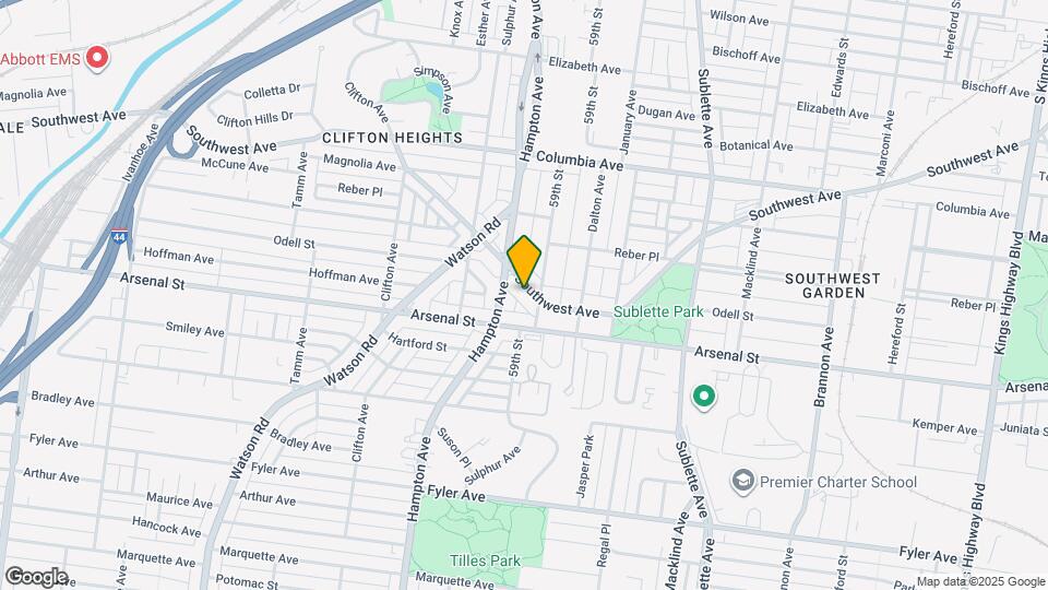 5918 Southwest Ave Map and Location Details