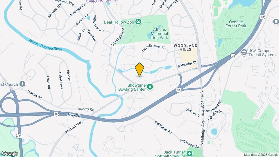 Woodlawn Athens Mapa y Detalles de la Ubicación