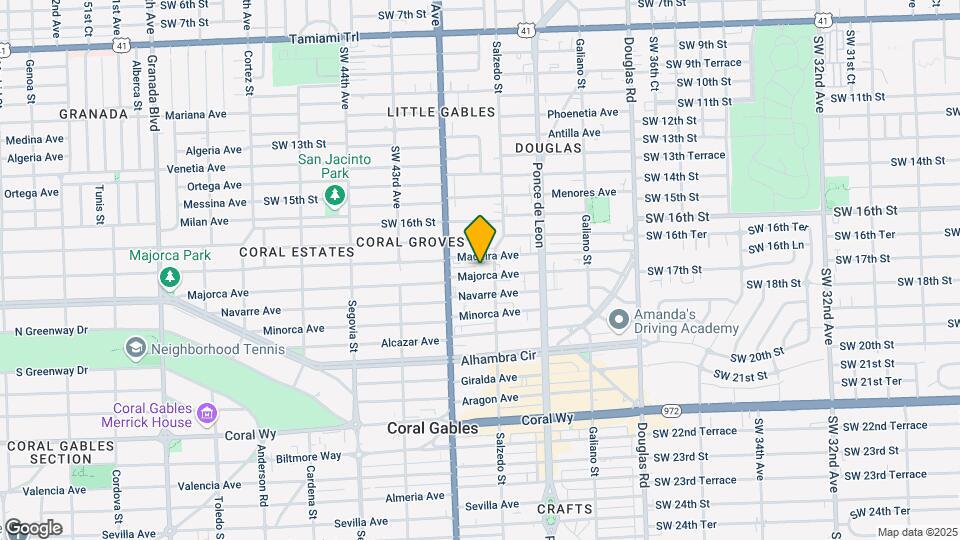 315 Majorca Ave Mapa y Detalles de la Ubicación
