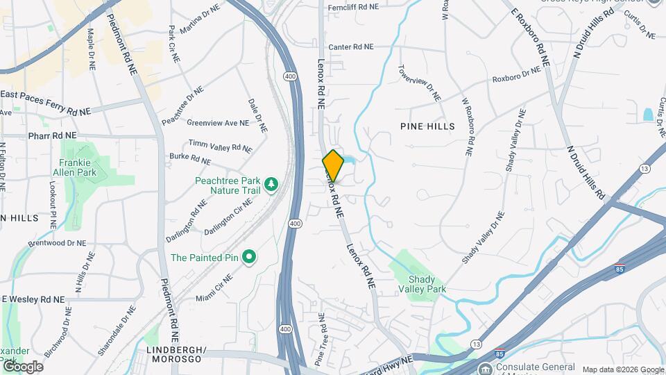 2921 Lenox Rd NE Map and Location Details