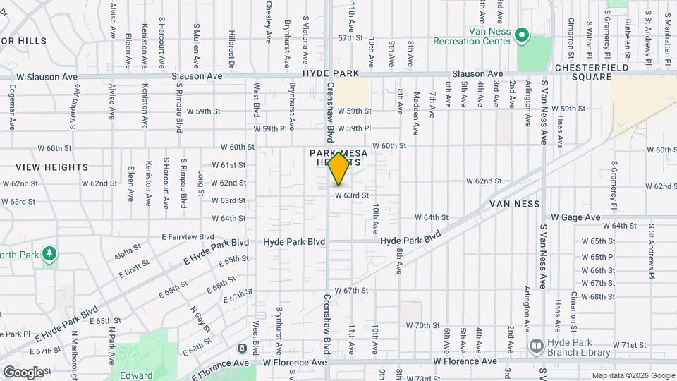 3321 W 63rd St Map and Location Details
