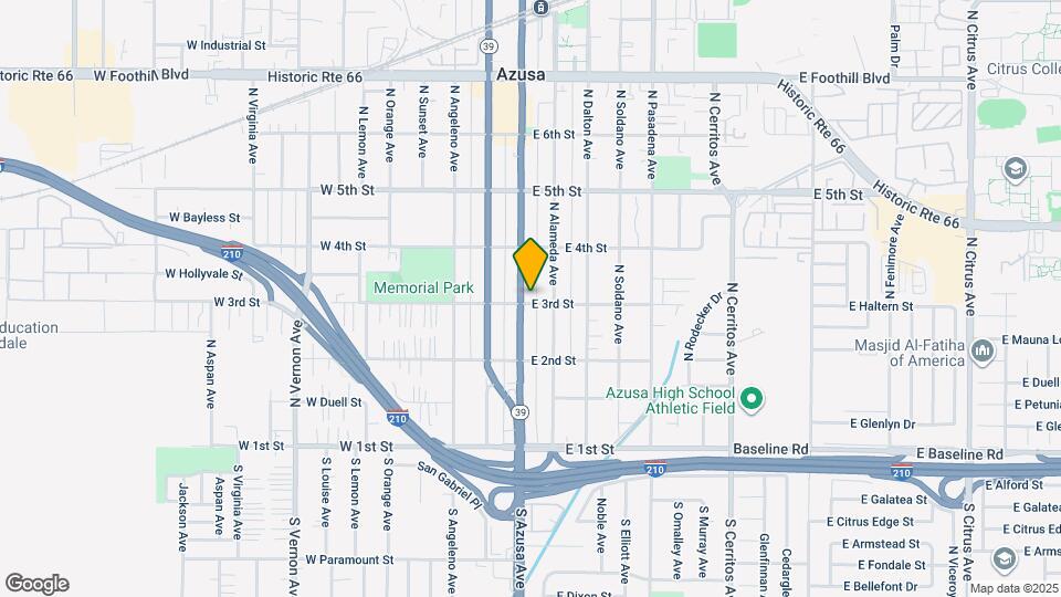 308 N Azusa Ave Map and Location Details