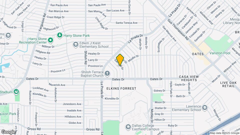 9849 San Lea Dr Map and Location Details