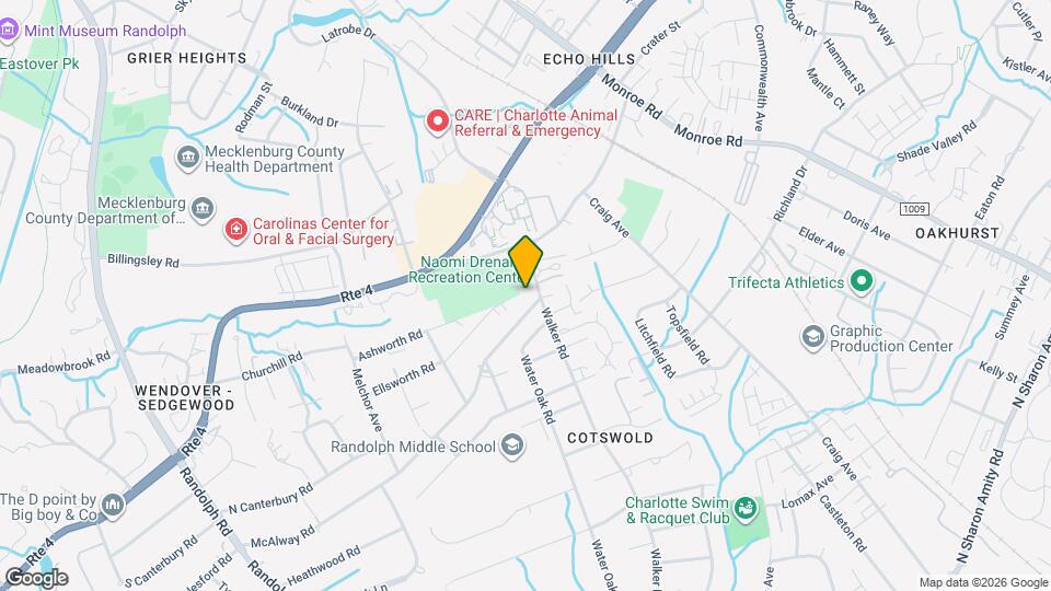 831 McAlway Rd Map and Location Details