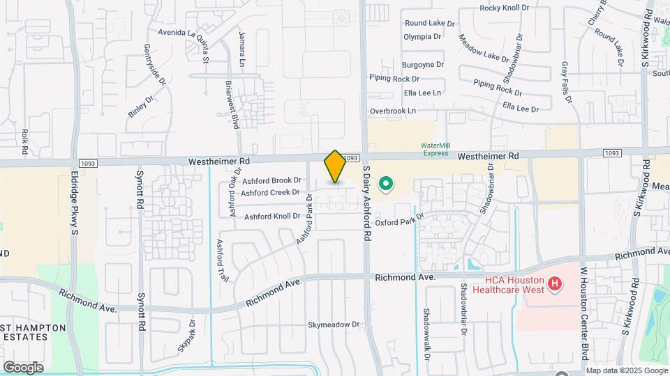 2700 S Dairy Ashford Rd Map and Location Details