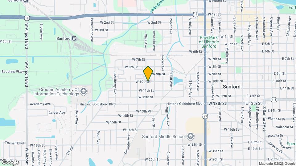 1211 W 10th St Map and Location Details