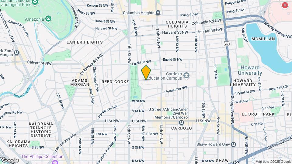 1462 Chapin St NW, Unit 1 Map and Location Details