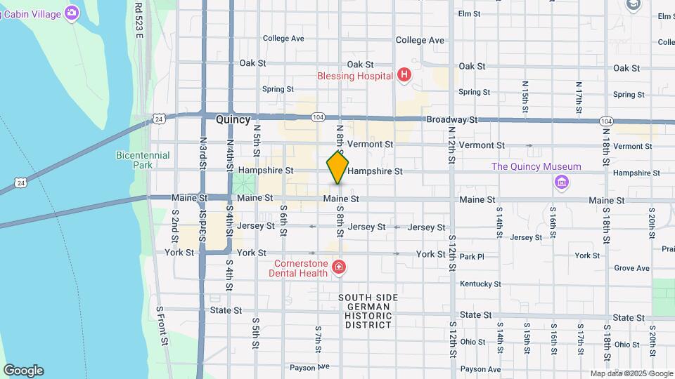 109 N 8th St Map and Location Details