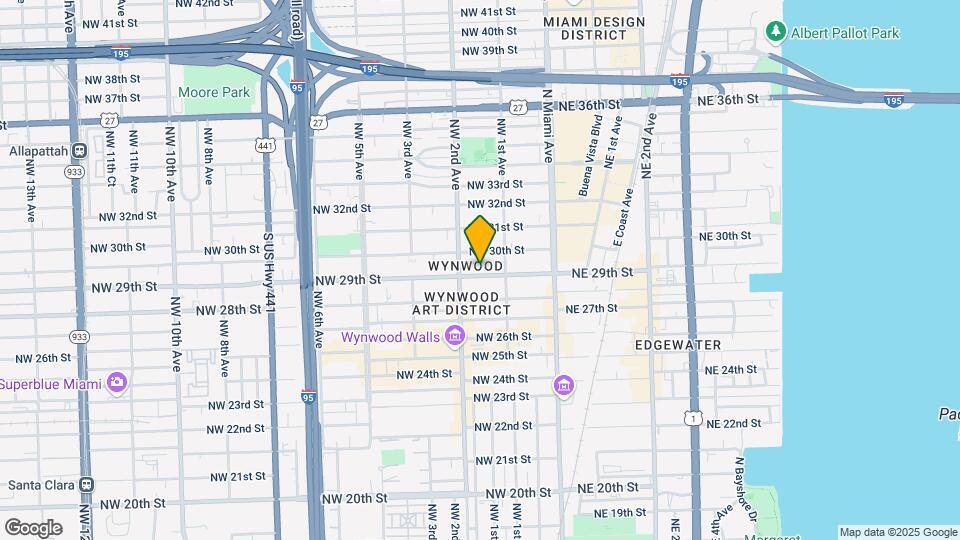 153 NW 29th St Map and Location Details