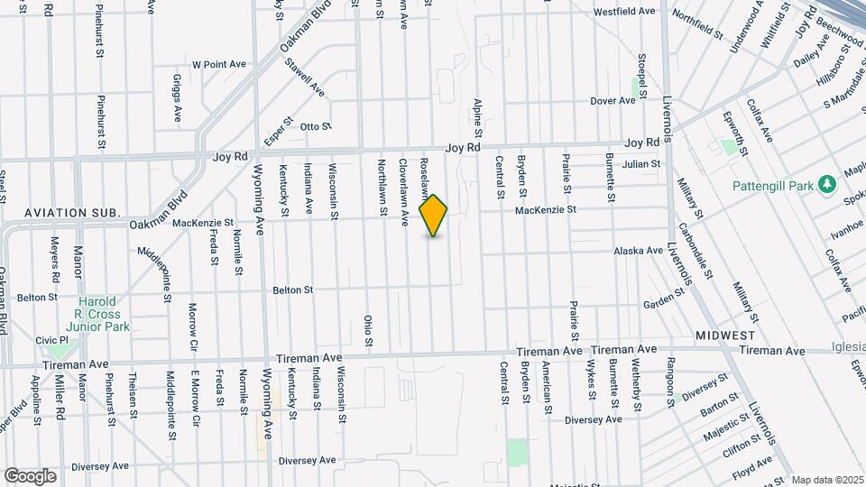 8300 Roselawn St Map and Location Details