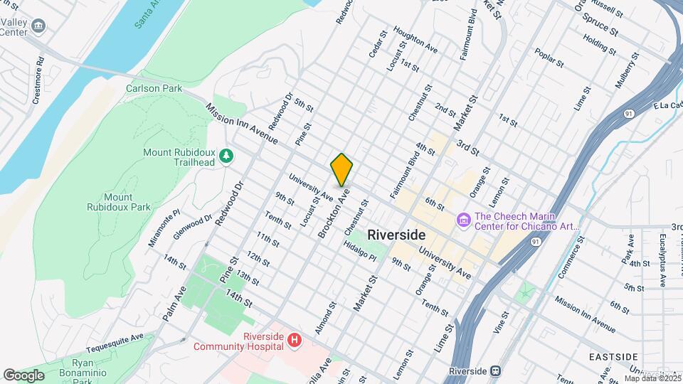 3755 Brockton Ave Map and Location Details