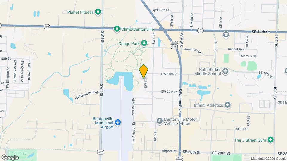 1806 SW E St Map and Location Details