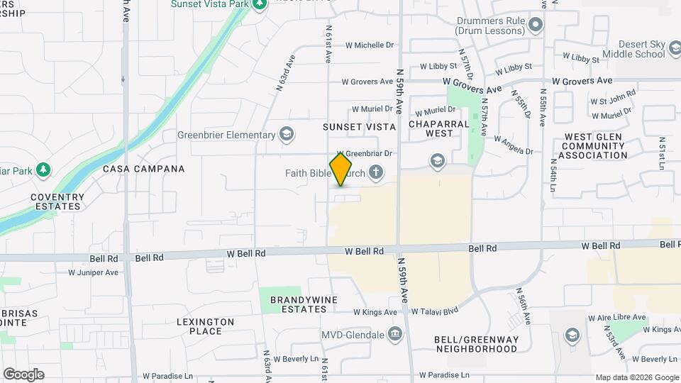 6038 W Hartford Ct Map and Location Details