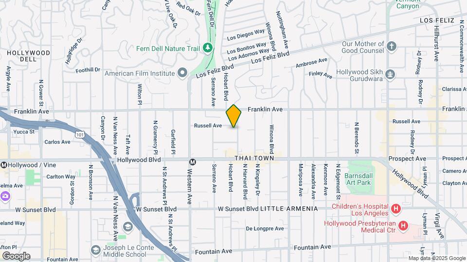 1803 N Harvard Blvd Mapa y Detalles de la Ubicación