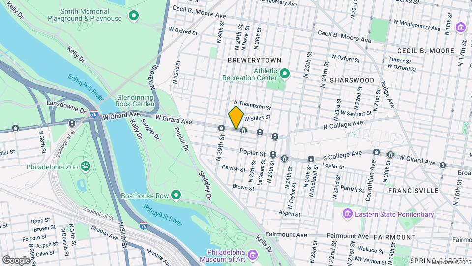 2812 W Girard Ave Map and Location Details