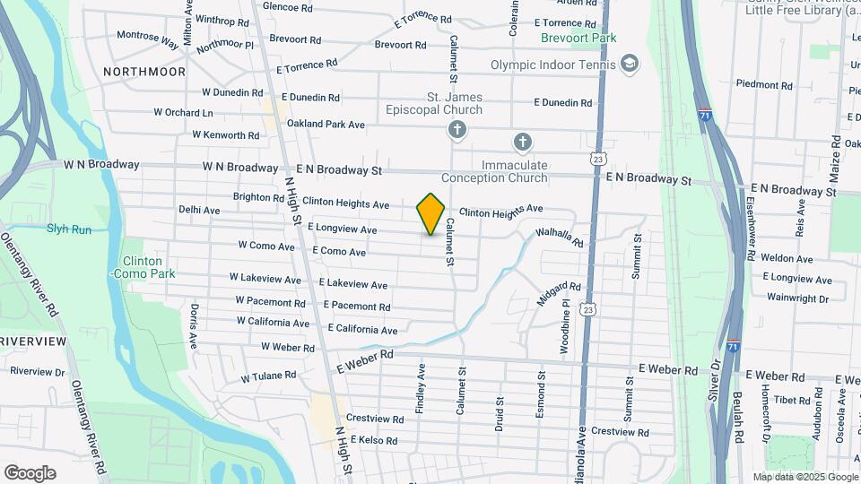 215 E Longview Ave Map and Location Details