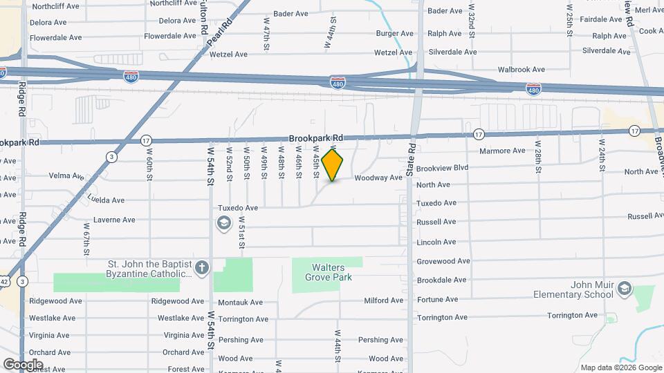 4407 Woodway Ave Map and Location Details