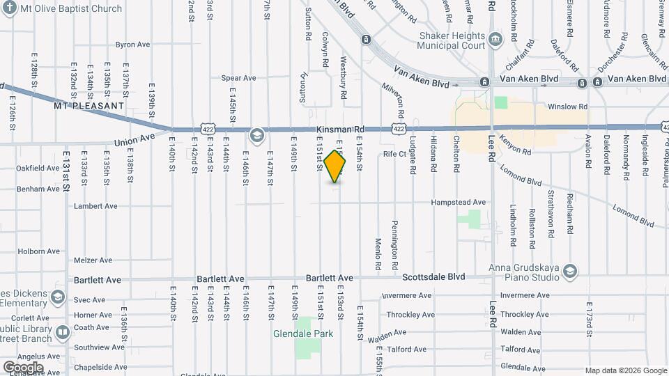 3594 E 153rd St Map and Location Details