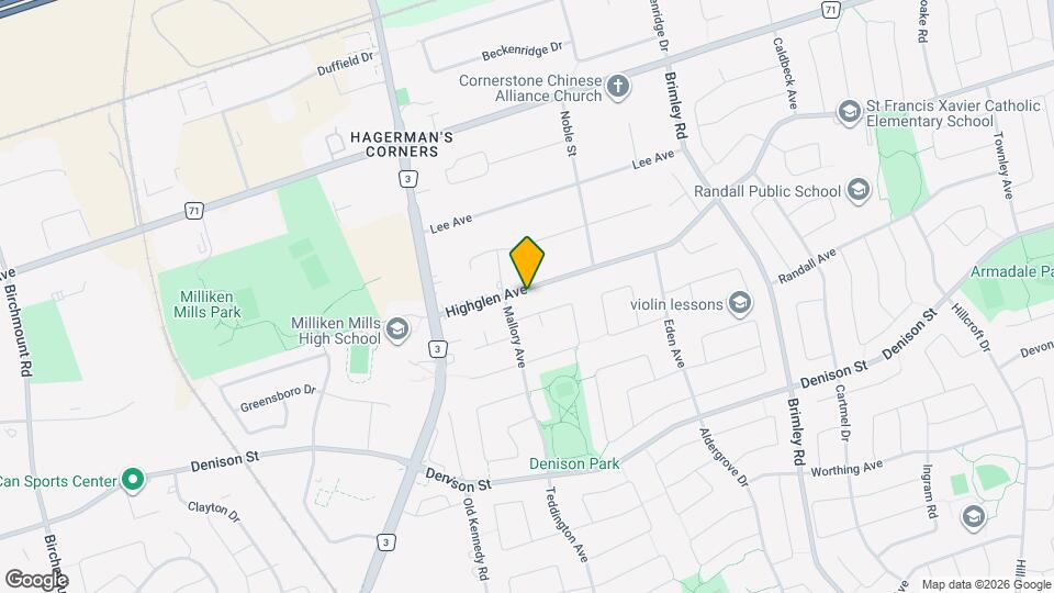 49 Highglen Ave Map and Location Details