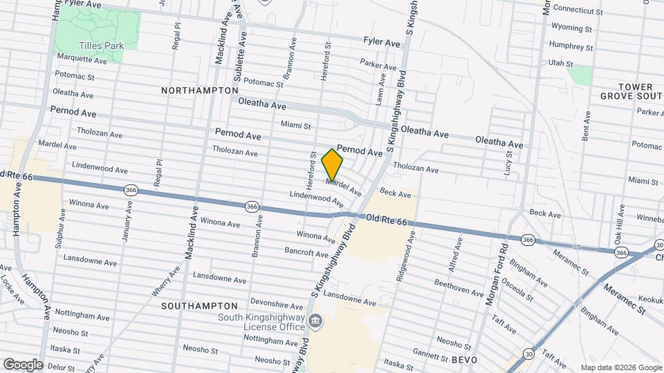 4964 Mardel Ave Map and Location Details