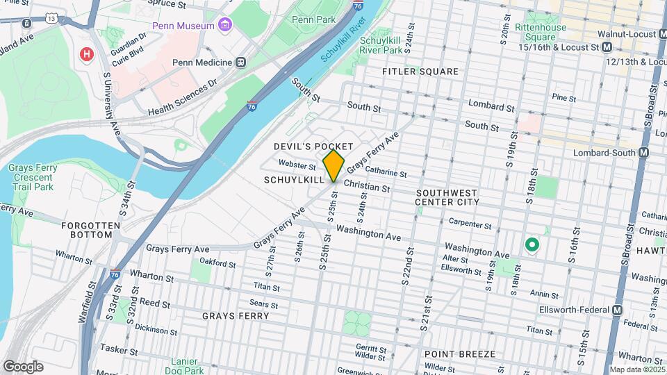 2509 Grays Ferry Ave, Unit 2 Map and Location Details