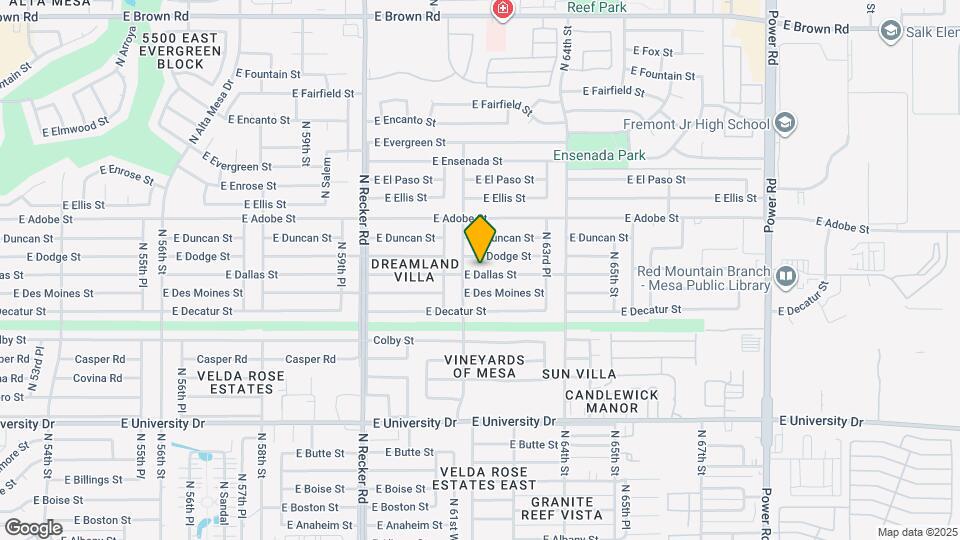 6224 E Dallas St Map and Location Details