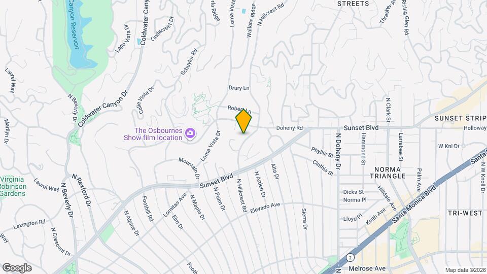 811 N Hillcrest Rd Map and Location Details