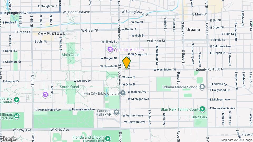 901 S Busey Ave Map and Location Details