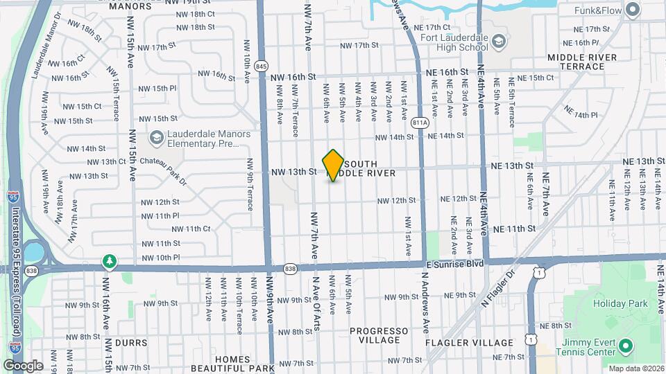 1218 NW 6th Ave Map and Location Details