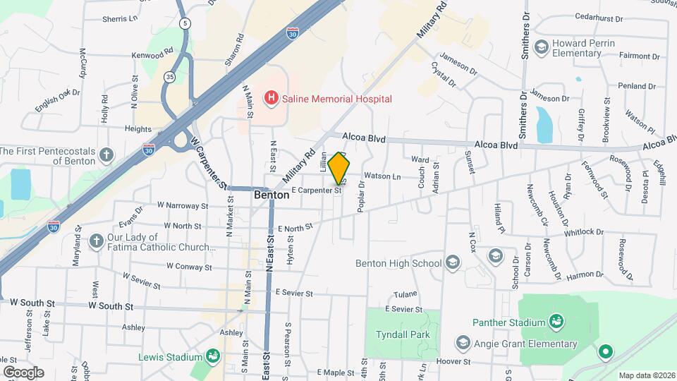 624 Denton St Map and Location Details